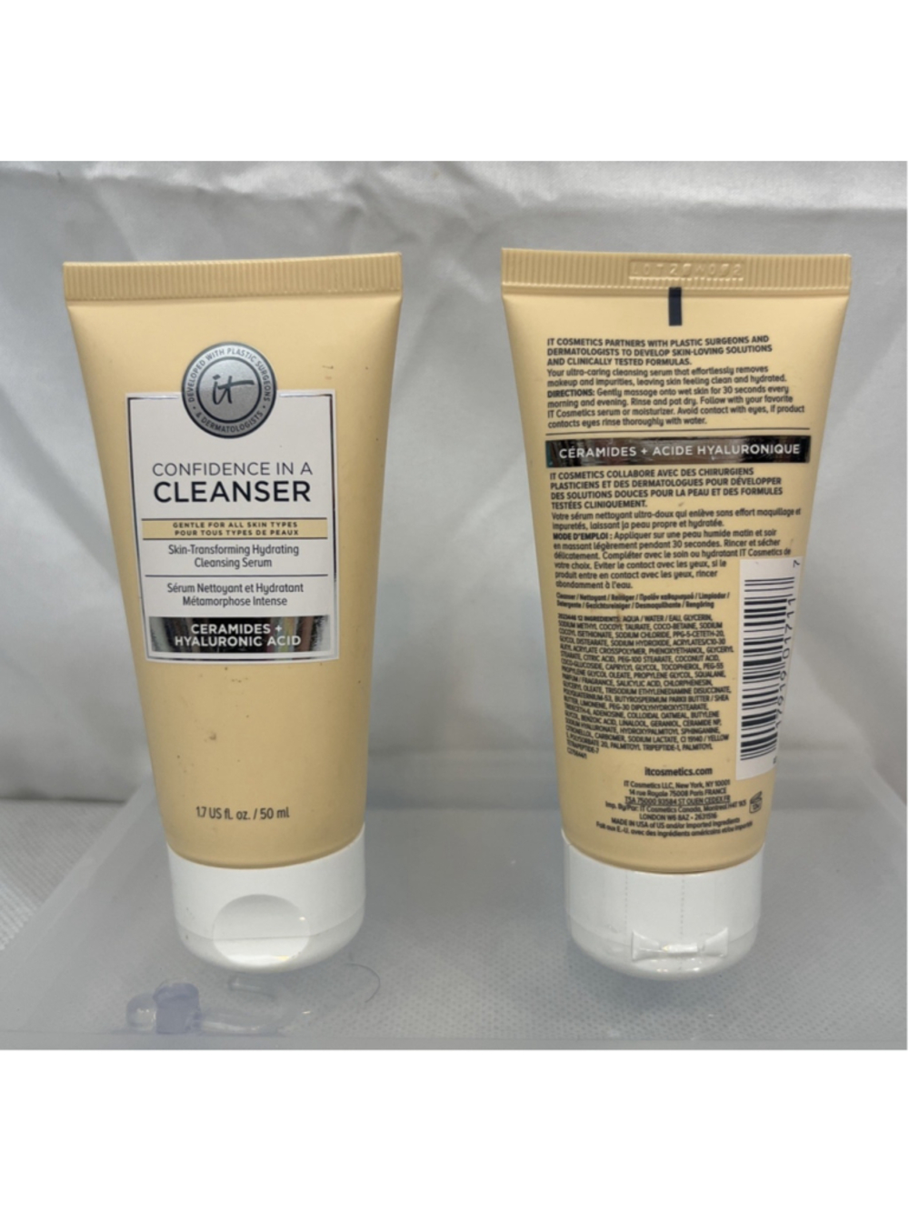 2- IT Cosmetics Confidence In A Cleanser Hydrating Cleansing Serum Anti-aging